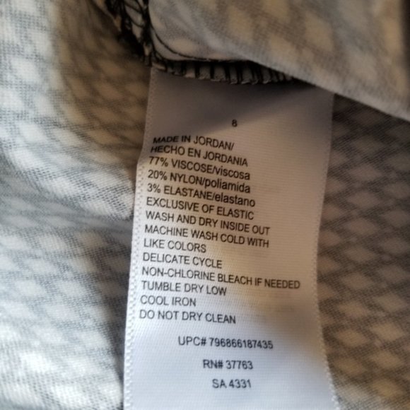 Rafaella NWT Diamond Print Dress Pants - Picture 6 of 6